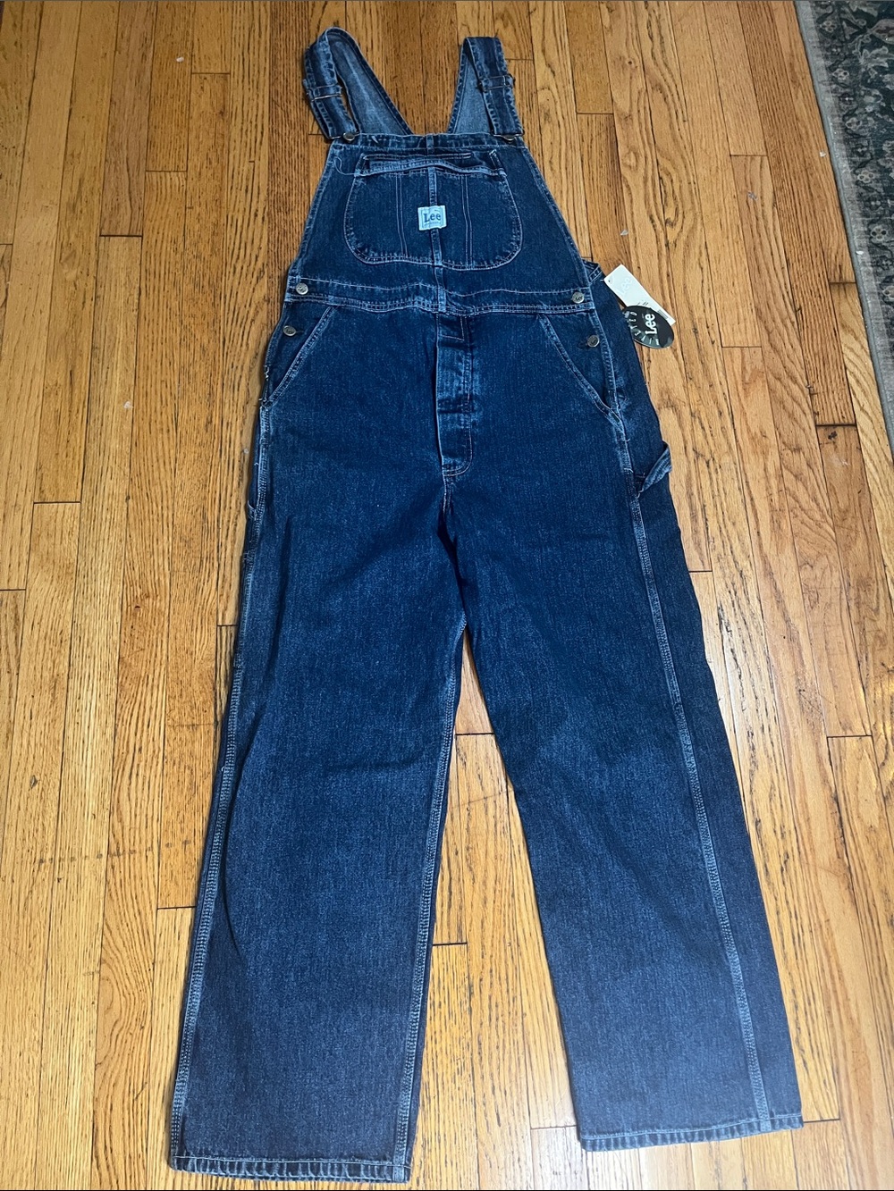 Lee Riveted Denim Overalls Lee Dungarees Retro Dark NWT NEW